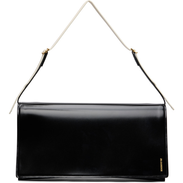  Jil Sander Black File Medium Bag 
