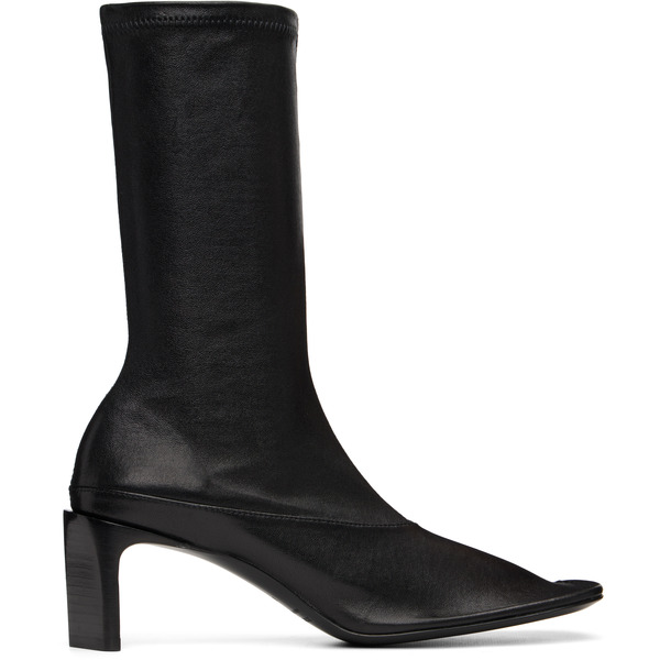  Jil Sander Black Mid-calf Boots 