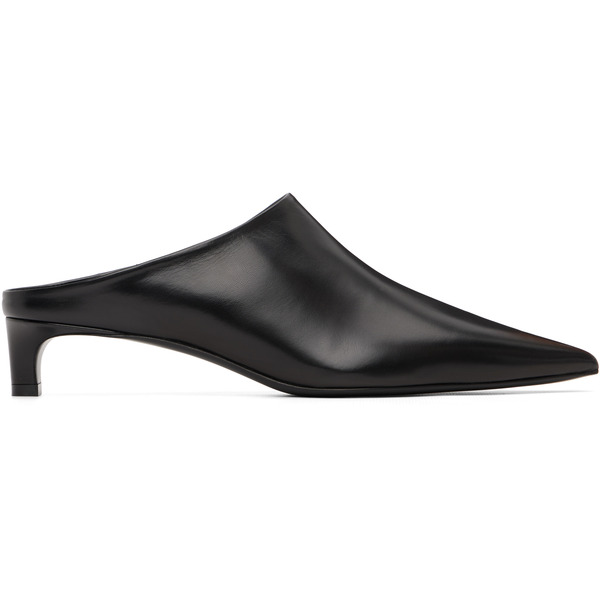  Jil Sander Black Mule Heels 