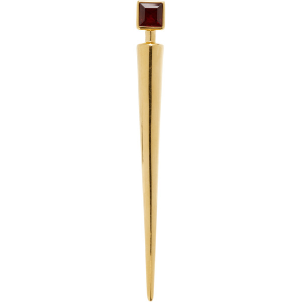  Jil Sander Garnet Brooch 