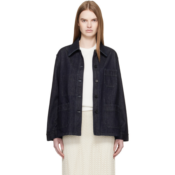  Jil Sander Gray Lightweight Denim Jacket 