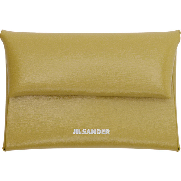  Jil Sander Green Folded Coin Pouch 
