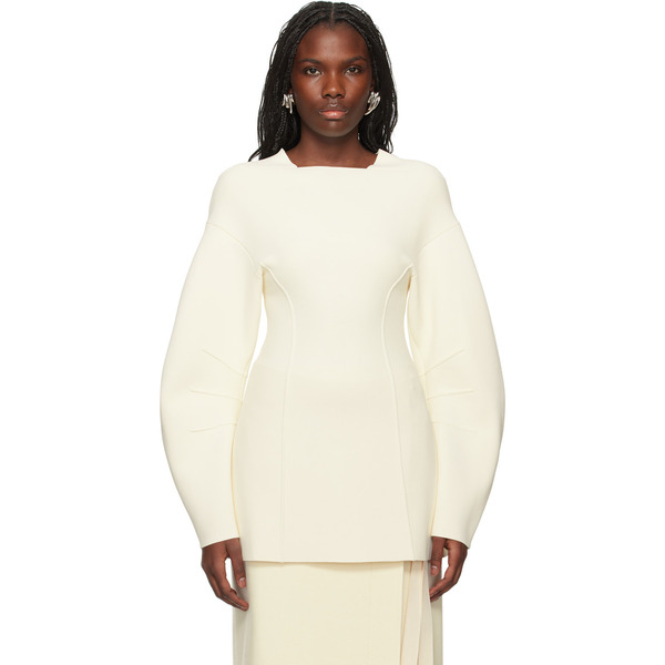  Jil Sander Off-white Long Sleeve Sweater 