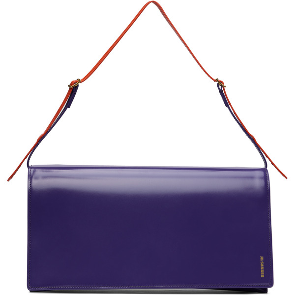  Jil Sander Purple File Medium Bag 