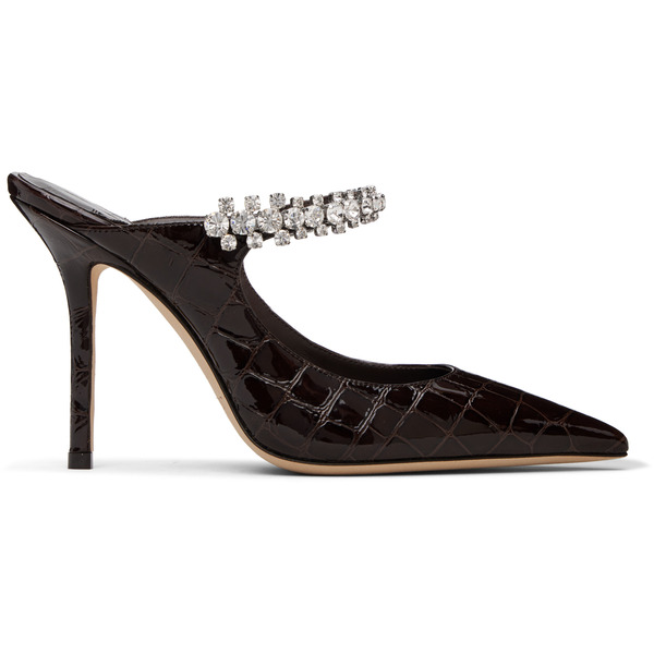  Jimmy Choo Brown Bing 100 Heels 
