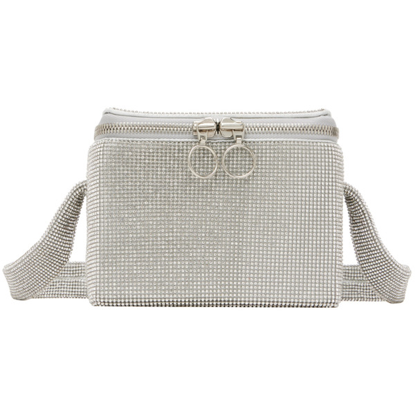  Kara Silver Crystal Mesh Cooler Bag 