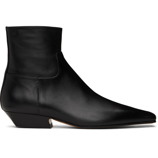  Khaite Black Marfa Ankle Boots 