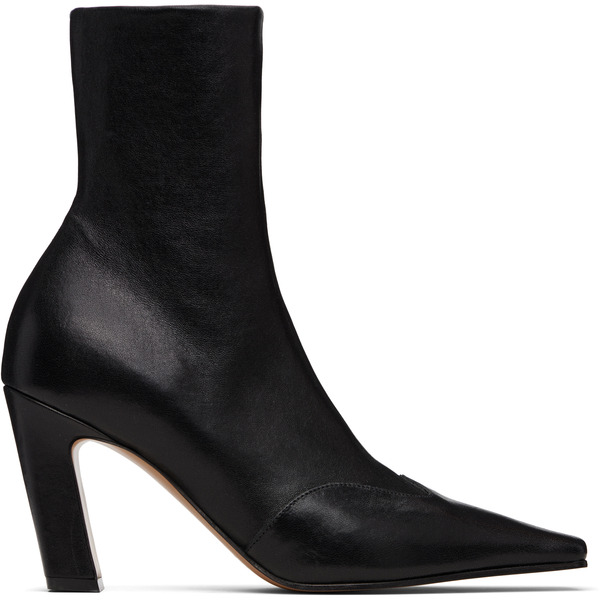  Khaite Black Nevada Stretch High Boots 