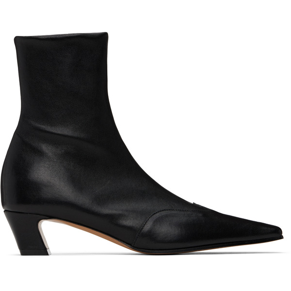  Khaite Black Nevada Stretch Low Boots 