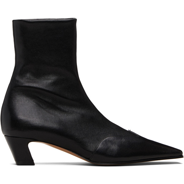  Khaite Black Nevada Stretch Low Boots 