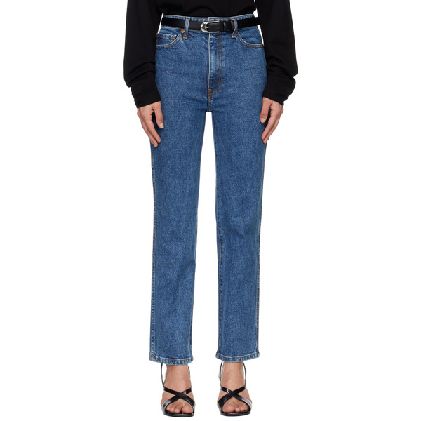  Khaite Blue Abigail Stretch Jeans 