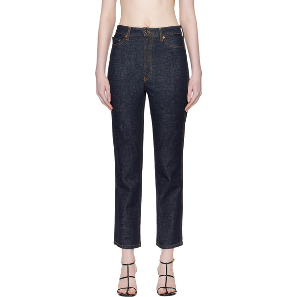  Khaite Blue Abigail Stretch Jeans 