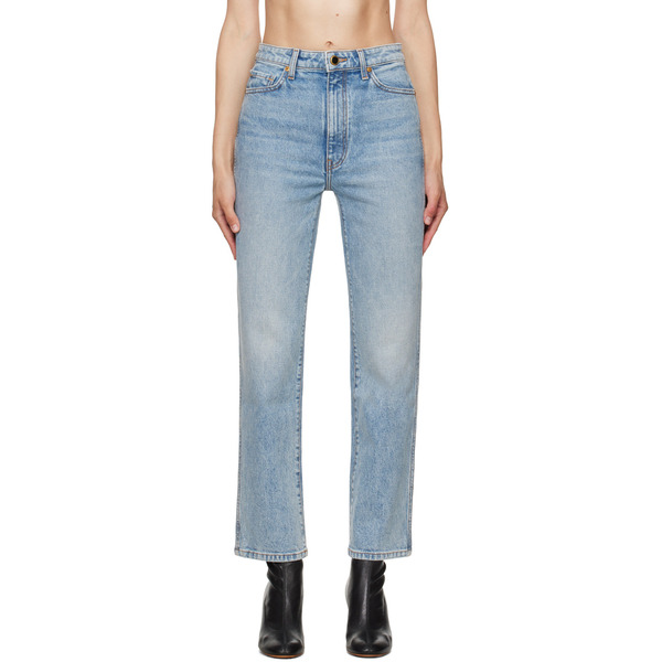  Khaite Blue 'the Abigail Stretch' Jeans 