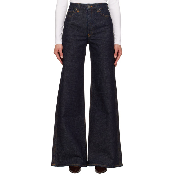  Khaite Indigo Dane Stretch Jeans 
