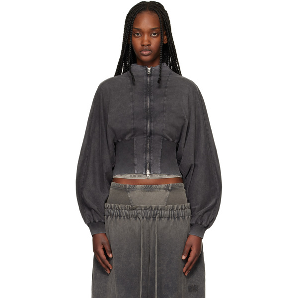  Knwls Black Haze Zip-up Sweatshirt 