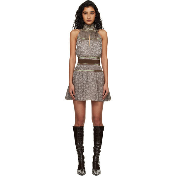  Knwls Brown Freya Minidress 