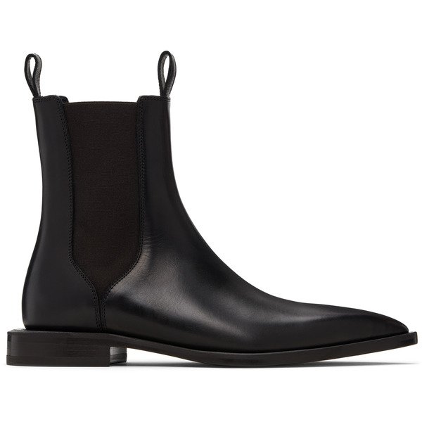 Lanvin Black Pointed Toe Chelsea Boots 