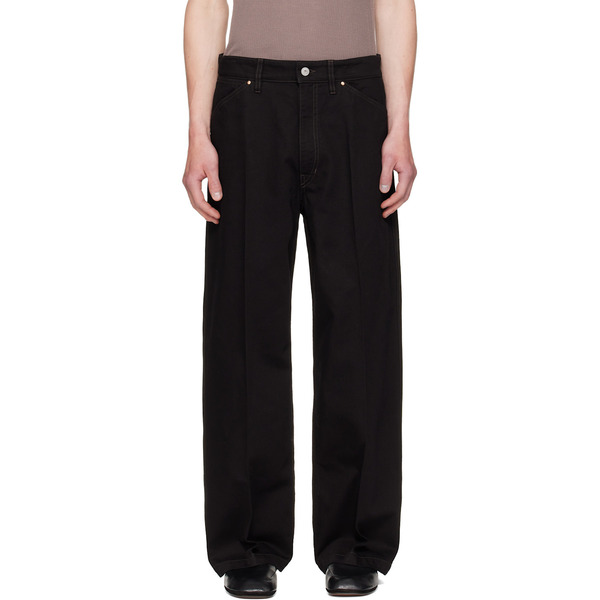  Lemaire Black Wide Jeans 
