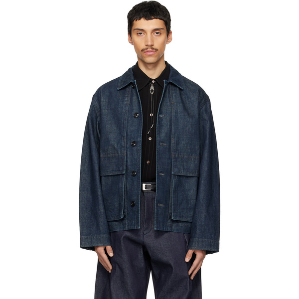  Lemaire Blue Boxy Denim Jacket 