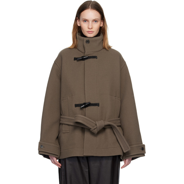  Lemaire Taupe Short Duffle Coat 