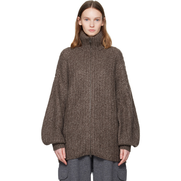  Lisa Yang Brown Marly Cardigan Jacket 