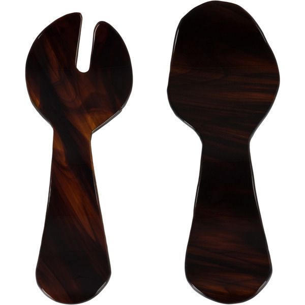  Los Objetos Decorativos Brown Glass Flatware Set 