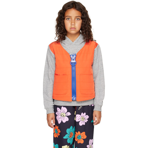  Marc Jacobs Kids Gray Layered Hoodie 