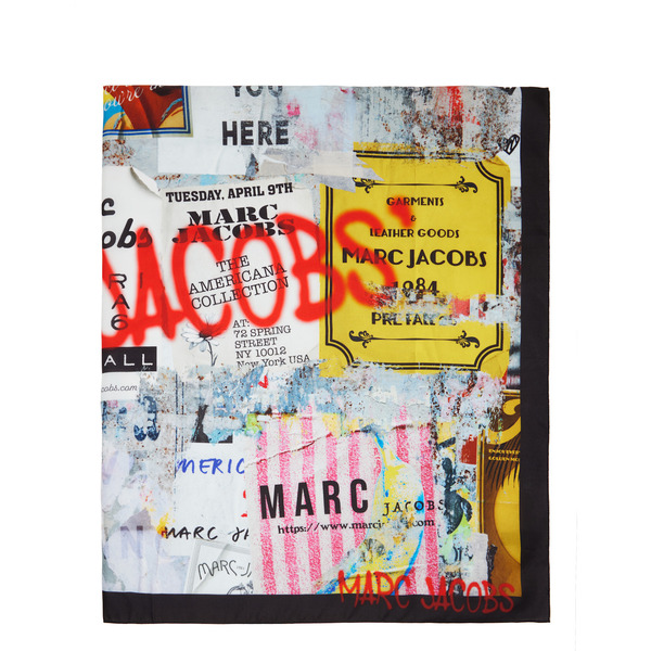  Marc Jacobs Multicolor Americana Silk Scarf 