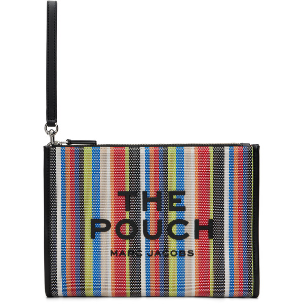  Marc Jacobs Multicolor 'the Stripe Mesh Large' Pouch 
