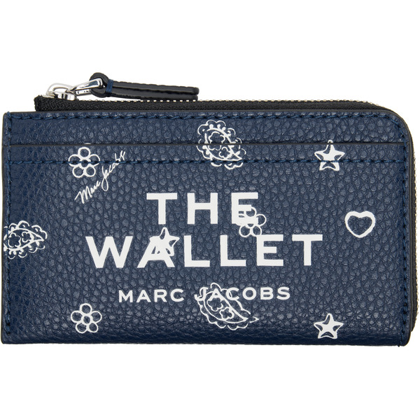  Marc Jacobs Navy 'the Bandana Top Zip Multi' Wallet 