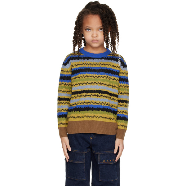  Marni Kids Multicolor Striped Sweater 