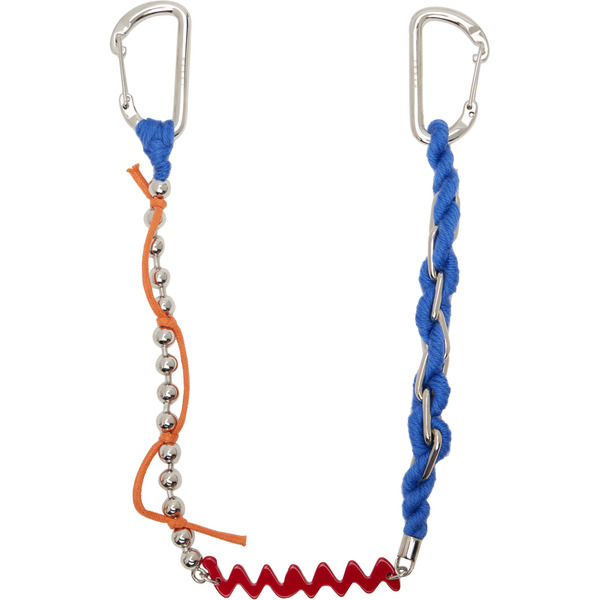  Marni Multicolor Enamel Marni Symbol Double Hook Charm Wallet Chain 
