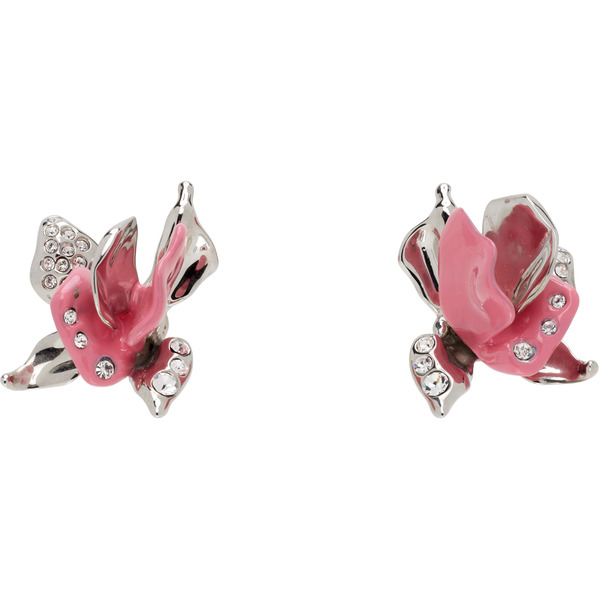  Marni Rhinestone Tulip Earrings 