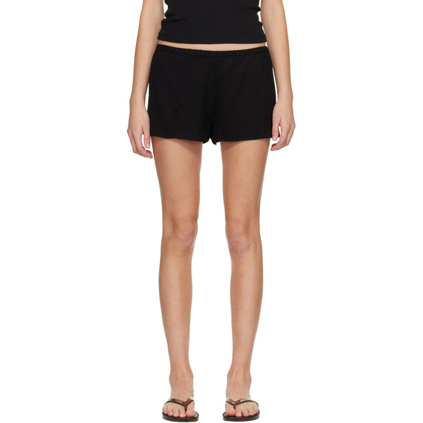  Matteau Black Fluid Mini Shorts 