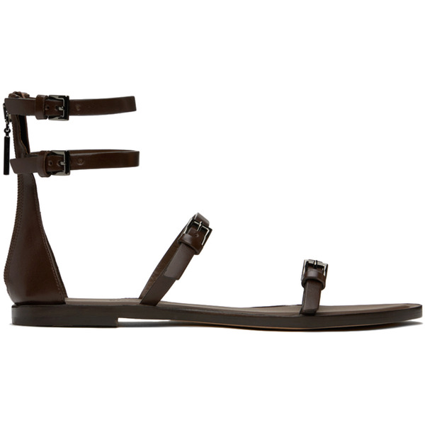  Max Mara Brown Evegflat Sandals 