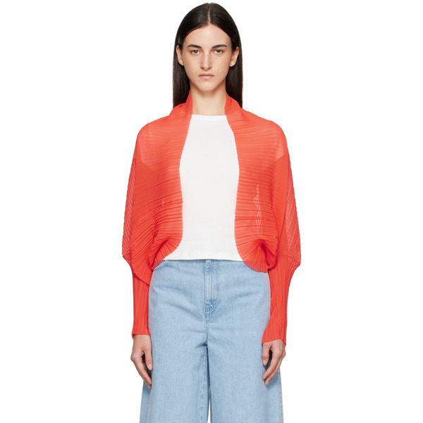  Max Mara Red Vesuvio Cardigan 