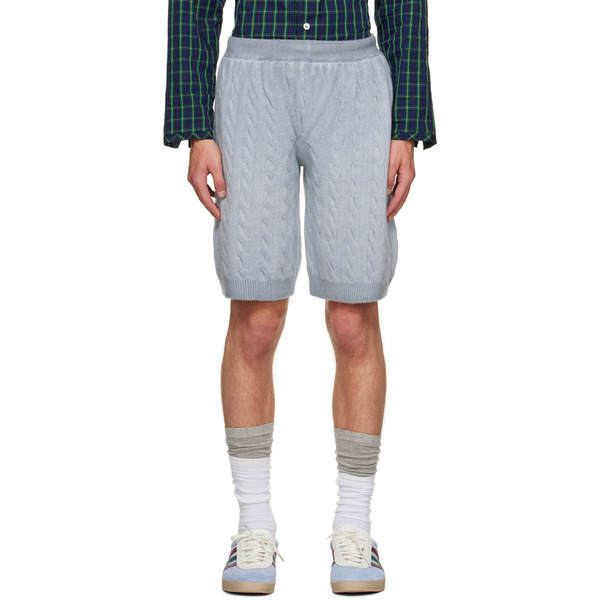 Meryll Rogge Blue Drawstring Shorts 