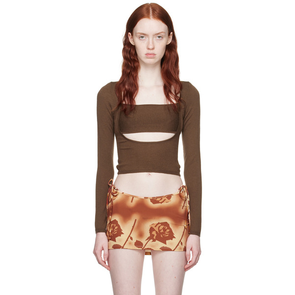  Miaou Brown Delphine Sweater 