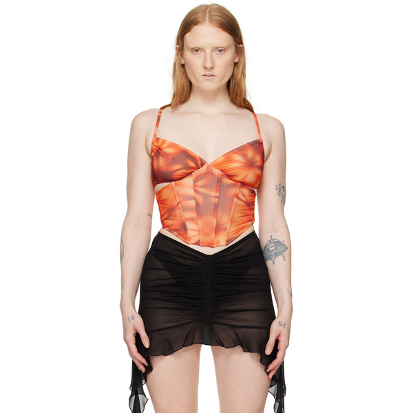  Misbhv Orange Printed Corset 