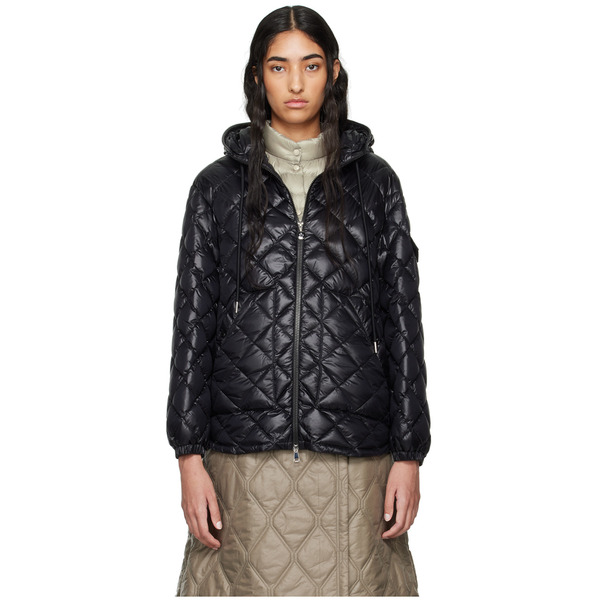  Moncler Black Hooded Down Jacket 