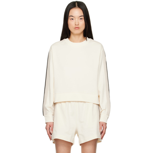  Moncler Off-white Striped Trim Sweatshirt 