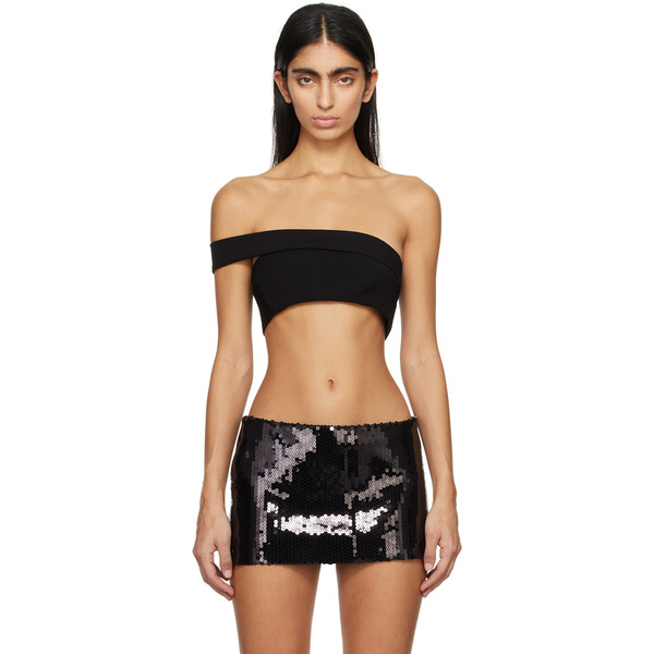  Mônot Black Asymmetric Top 