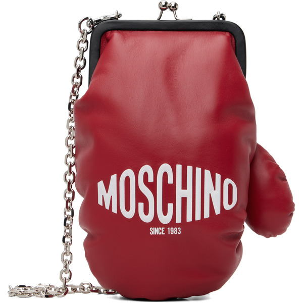  Moschino Red Boxing Gloves Bag 