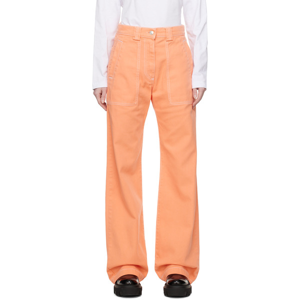  Msgm Orange Baggy Jeans 