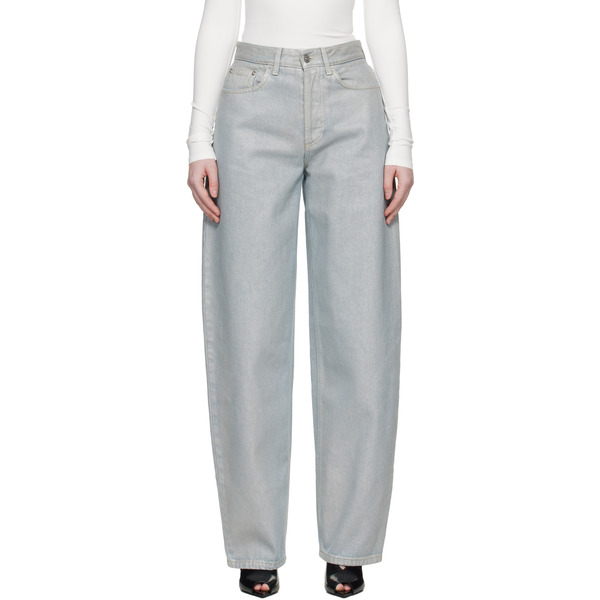  Mugler Blue Foil Jeans 