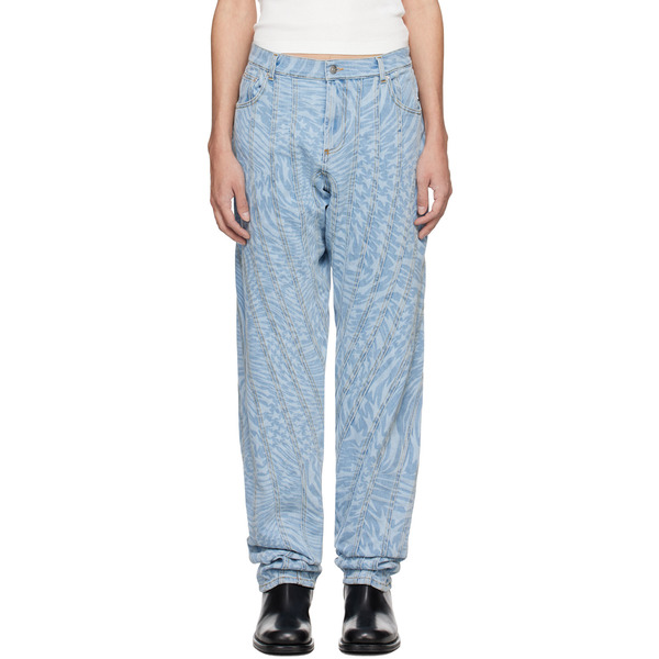  Mugler Blue Star Jeans 