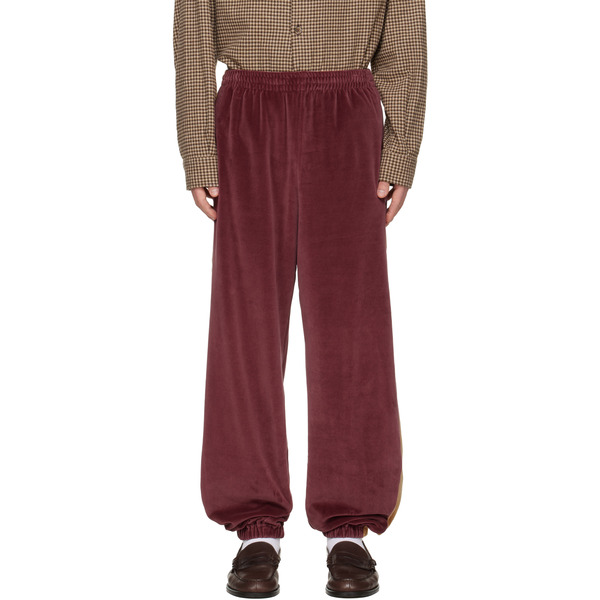  Needles Burgundy Side Line Sweatpants 