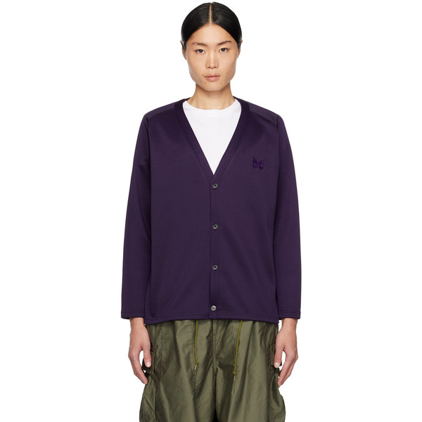 Needles Purple V-neck Cardigan 