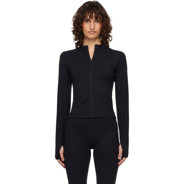  Nike Black Zenvy Dri-fit Full-zip Jacket 