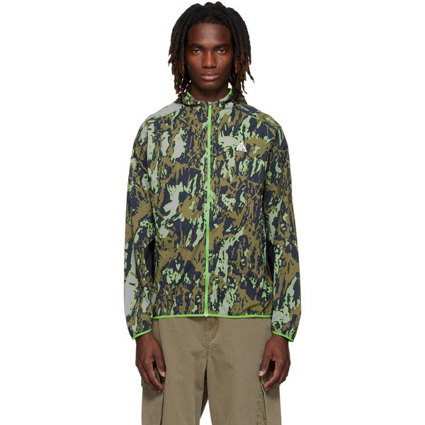  Nike Green Acg Trail Running Jacket 